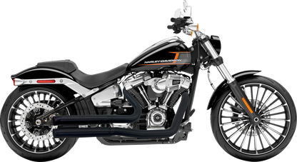 BASSANI XHAUST Pro Street Exhaust - Black - '18+ Softail 1S34DB