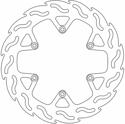 MOTO-MASTER Brake Rotor - Rear - Flame 110600-PU