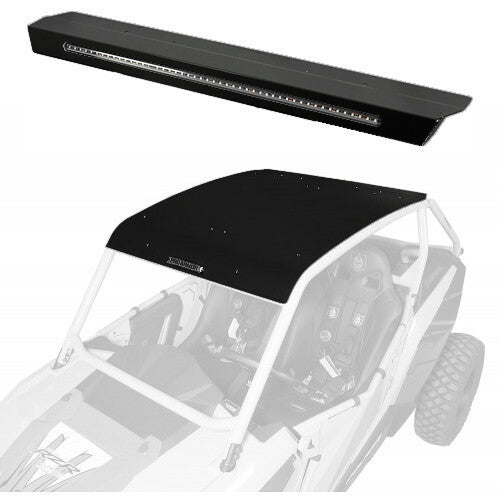 PRO ARMOR Asylum Roof W/ Light Bar Black P141R123BL