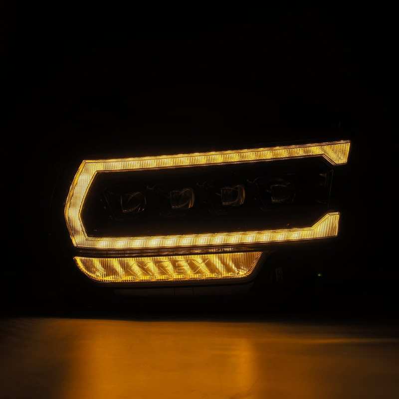 AlphaRex 19-21 Ram 2500 NOVA LED Proj Headlights Plank Style Alpha Blk w/Activ Light/Seq Signal/DRL 880552