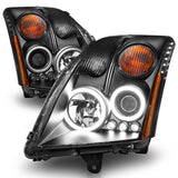 ANZO 2007-2012 Nissan Sentra Projector Headlights Black 121276