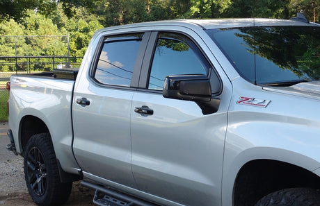 EGR 2019 Chevy 1500 Crew Cab In-Channel Window Visors - Dark Smoke 571691