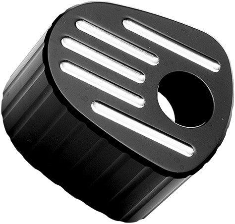 PREC. BILLET Ignition Cover Fluted (Black) TML-540-08UP-BLK