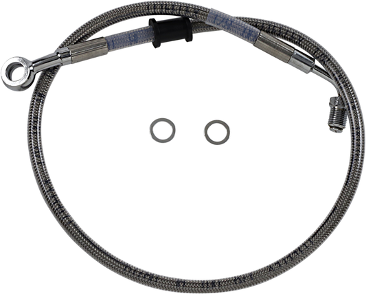 DRAG SPECIALTIES Brake Line - Front (Upper) - Stainless Steel 618620