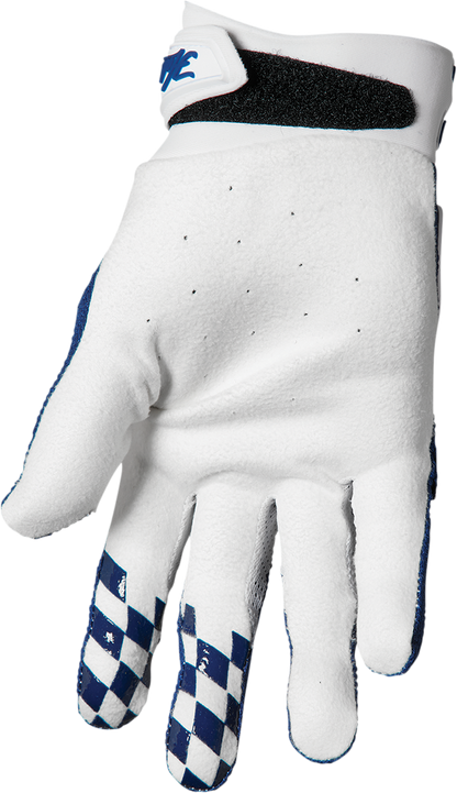 THOR Hallman Digit Gloves - White/Navy - Large 3330-6773