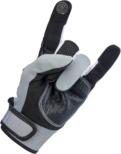 BILTWELL Baja Gloves - Gray - 2XL 1508-1101-306