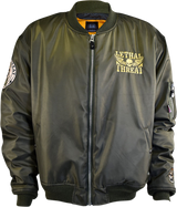 LETHAL THREAT Bombs Away Jacket - Green - 2XL JT84030XXL