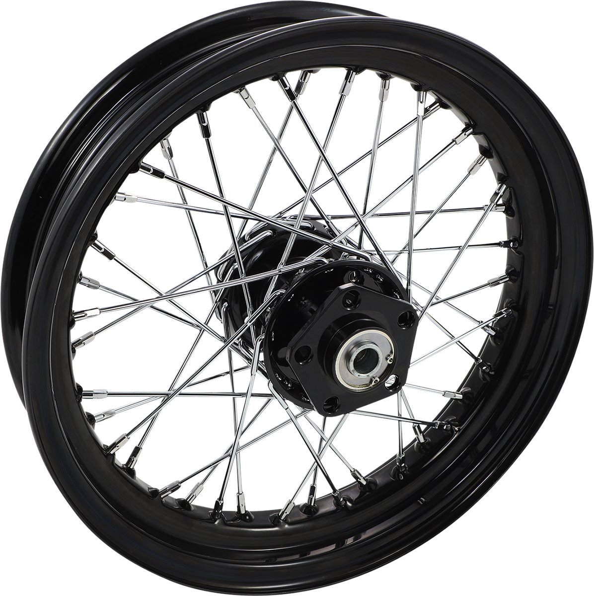 DRAG SPECIALTIES Rueda delantera/trasera - Doble disco/Sin ABS - Negra - 16"x3.00" 19076AB 