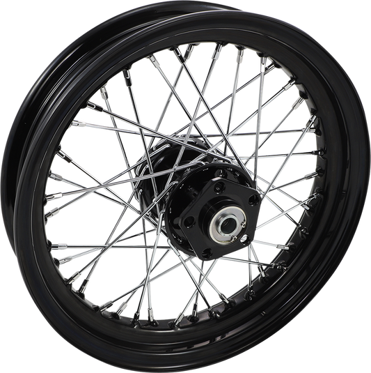 DRAG SPECIALTIES Front/Rear Wheel - Dual Disc/No ABS - Black - 16"x3.00" 19076AB