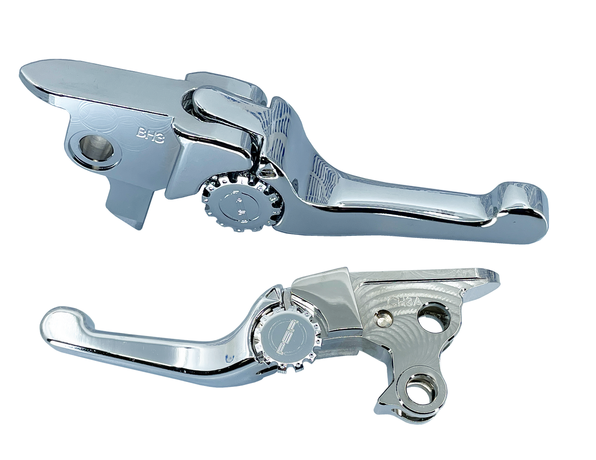 PSR Anthem Shorty Lever Set Chrome 21 Flt / Cable Clutch 12-01666-20