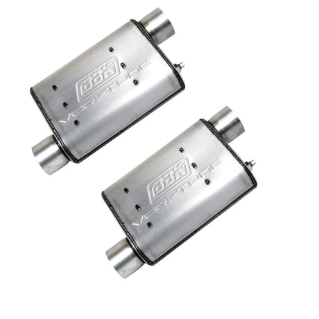 BBK 86-04 Mustang Cat Back Kit Varitune Mufflers Stainless Steel Tips 3001