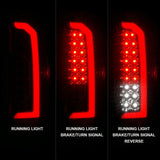 ANZO 15-21 GMC Canyon Full LED Taillights w/ Red Lightbar Black Housing/Clear Lens 311434