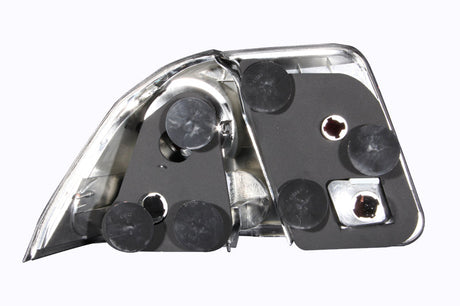 ANZO 2001-2004 Honda Civic Taillights Black 221048