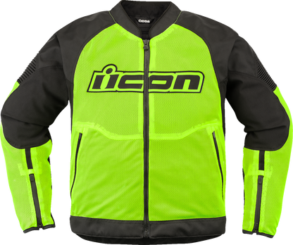 ICON Overlord3 Mesh™ Jacket - Hi-Viz Yellow - Large 2820-6750