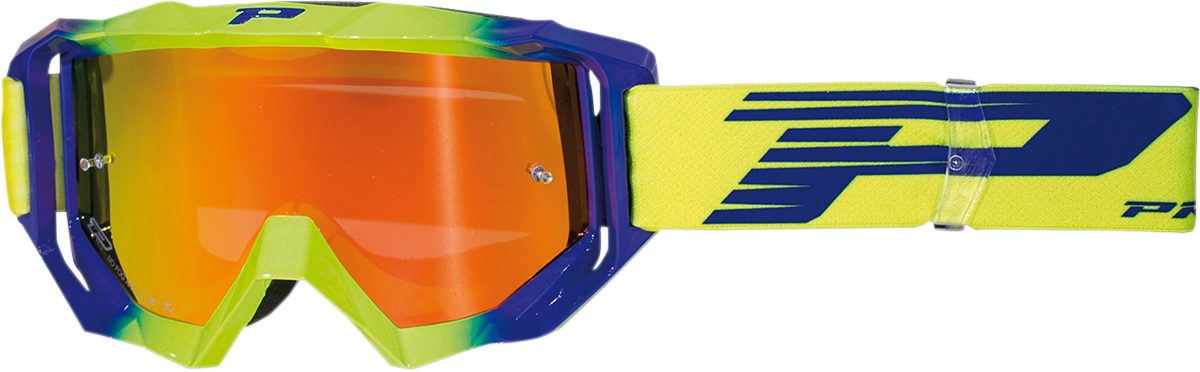 PRO GRIP Venom Goggles - Yellow Fluo/Blue PZ3200GFBEFL