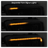 xTune Toyota Tacoma 16-18 DRL Light Bar Projector Headlights - Black PRO-JH-TTA16-LBDRL-BK 9039256