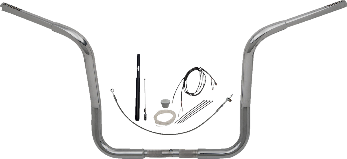 FAT BAGGERS INC. Handlebar Kit - Rounded Top - 14" - Chrome 919414