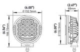 Hella 500 LED Driving Lamp - Single LA358117161