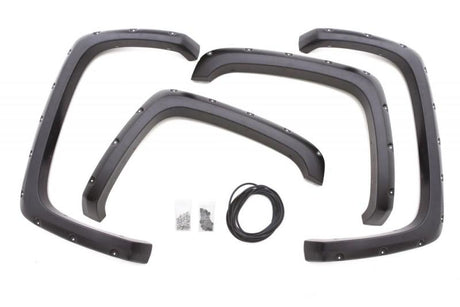 Lund 11-16 Ford F-250 RX-Rivet Style Textured Elite Series Fender Flares - Black (4 Pc.) RX314T