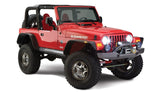 Bushwacker 97-06 Jeep Wrangler Flat Style Flares 4pc - Black 10920-07