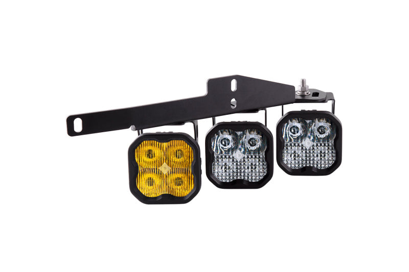 Diode Dynamics 17-20 Ford Raptor SS3 LED Fog Light Kit - Yellow Pro DD6366