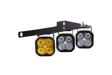 Diode Dynamics 17-20 Ford Raptor SS3 LED Fog Light Kit - Yellow Pro DD6366