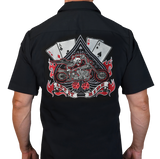 LETHAL THREAT Let It Ride Shop Shirt - Black - 4XL FE50133-4XL