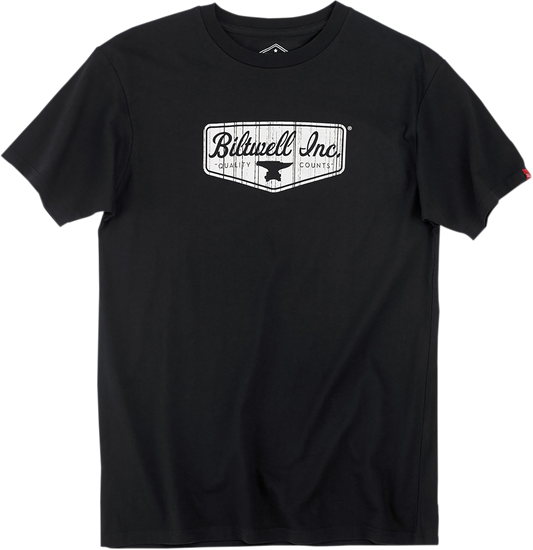 BILTWELL Shield T-Shirt - Black - Small 8101-001-002