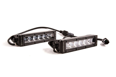 Diode Dynamics 6 In LED Light Bar Single Row Straight SS6 - White Flood Light Bar (Pair) DD6032P