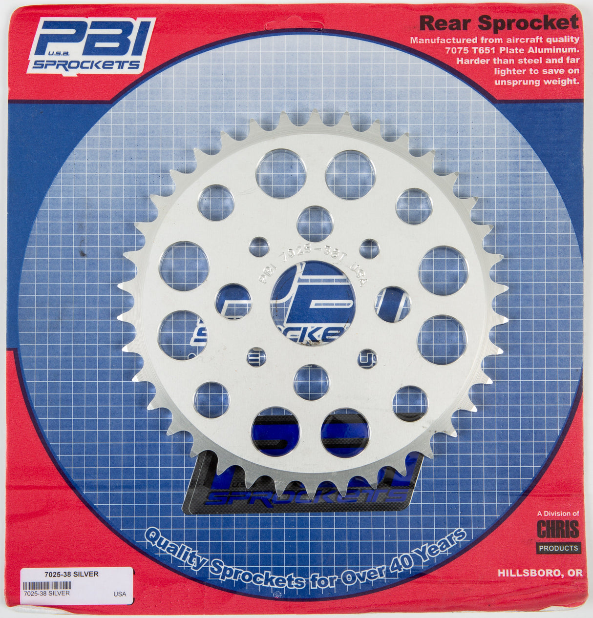 PBIRear Sprocket Aluminum 38t-520 Yam702538-3