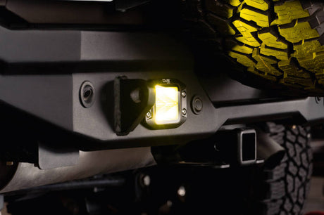 DV8 3-Inch Elite Series LED Amber Flush Mount Pod Light BE3FMW40W-A