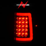 ANZO 2004-2006 Ford F-150 LED Tail Lights w/ Light Bar Black Housing Smoke Lens 311343