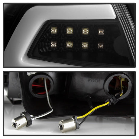 Spyder 08-09 Pontiac G8 Version 2 Light Bar LED Tail Lights - Black - ALT-YD-PG808V2-LB-BK 5086068
