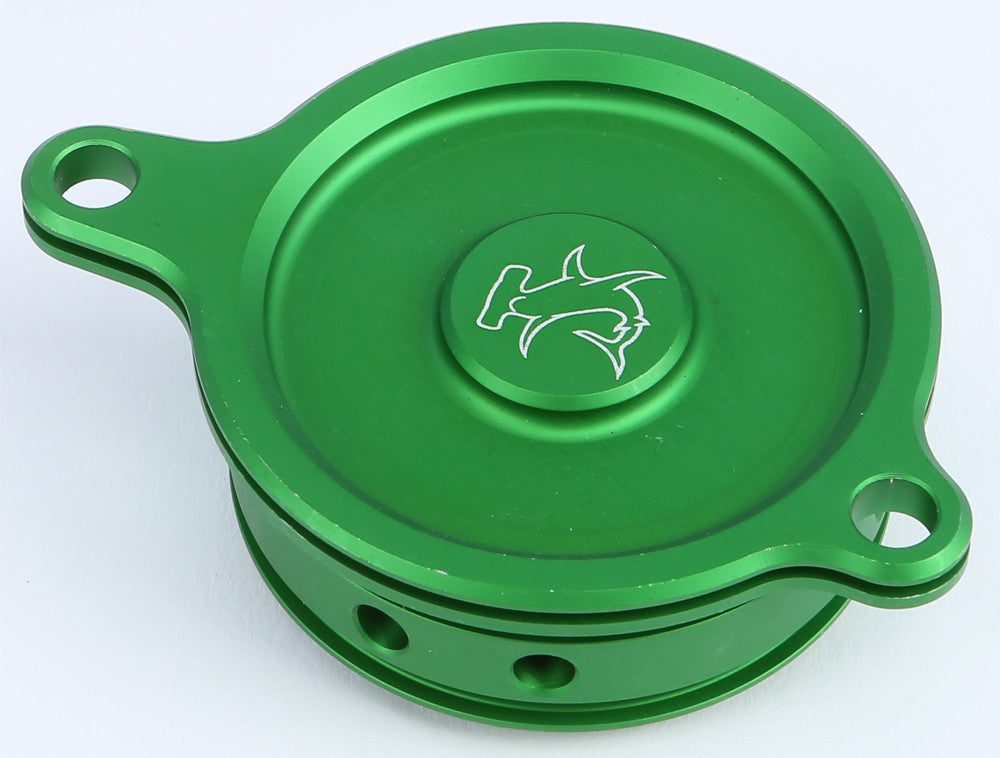 HAMMERHEAD Oil Filter Cover Kx450f 06-14 Green 60-0341-00-30