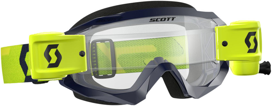 SCOTT Hustle X Wfs Goggle Yellow/Blue W/Blue Clear Lens 268184-1300113
