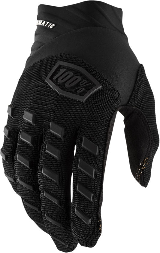 100% Airmatic Gloves - Black/Charcoal - Large 10000-00002