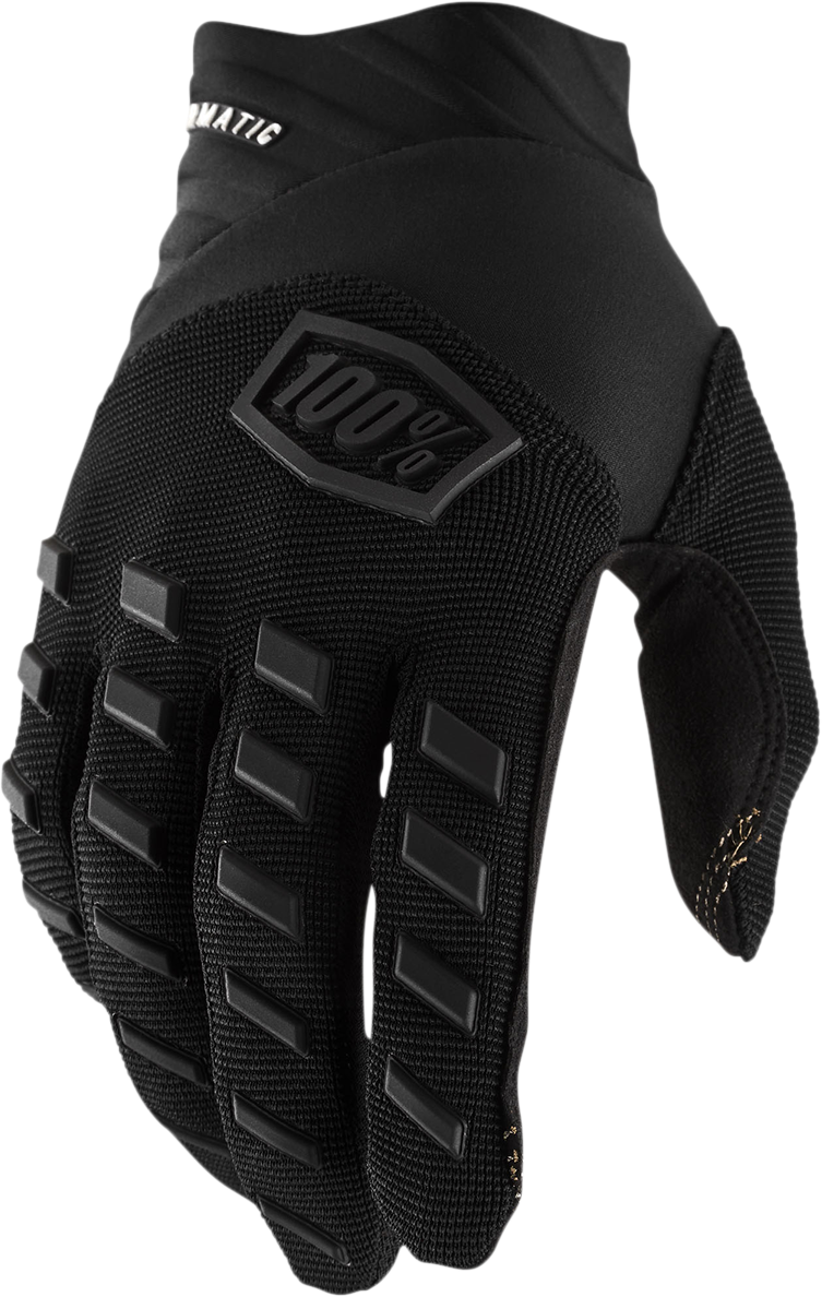 100% Airmatic Gloves - Black/Charcoal - Large 10000-00002