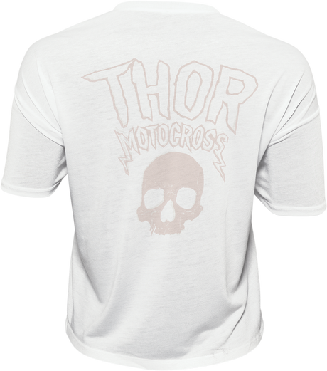 THOR Women's Metal Crop Top - White - XL 3031-4003