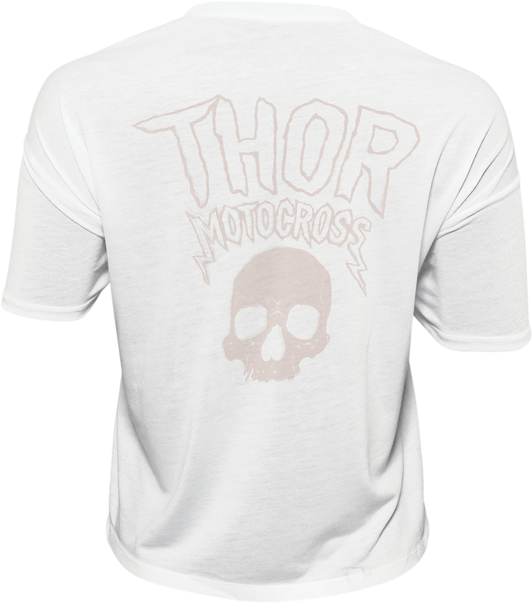 THOR Women's Metal Crop Top - White - Medium 3031-4001