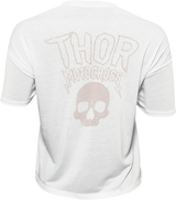 THOR Women's Metal Crop Top - White - Medium 3031-4001
