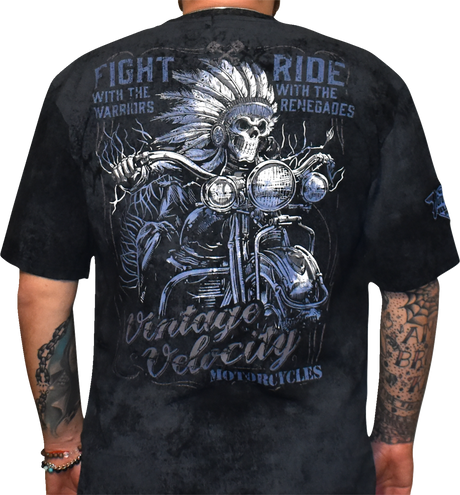 LETHAL THREAT Vintage Velocity Run with the Renegades T-Shirt - Black - Medium VV40176M
