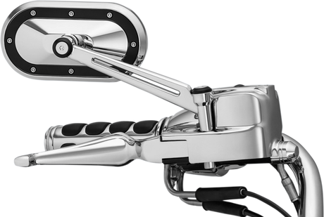 KURYAKYN Heavy Industry Mirrors - Chrome/Black 1765