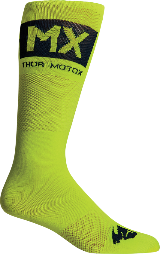 THOR MX Cool Socks - Acid/MIdnight Black - Size 6-9 3431-0665