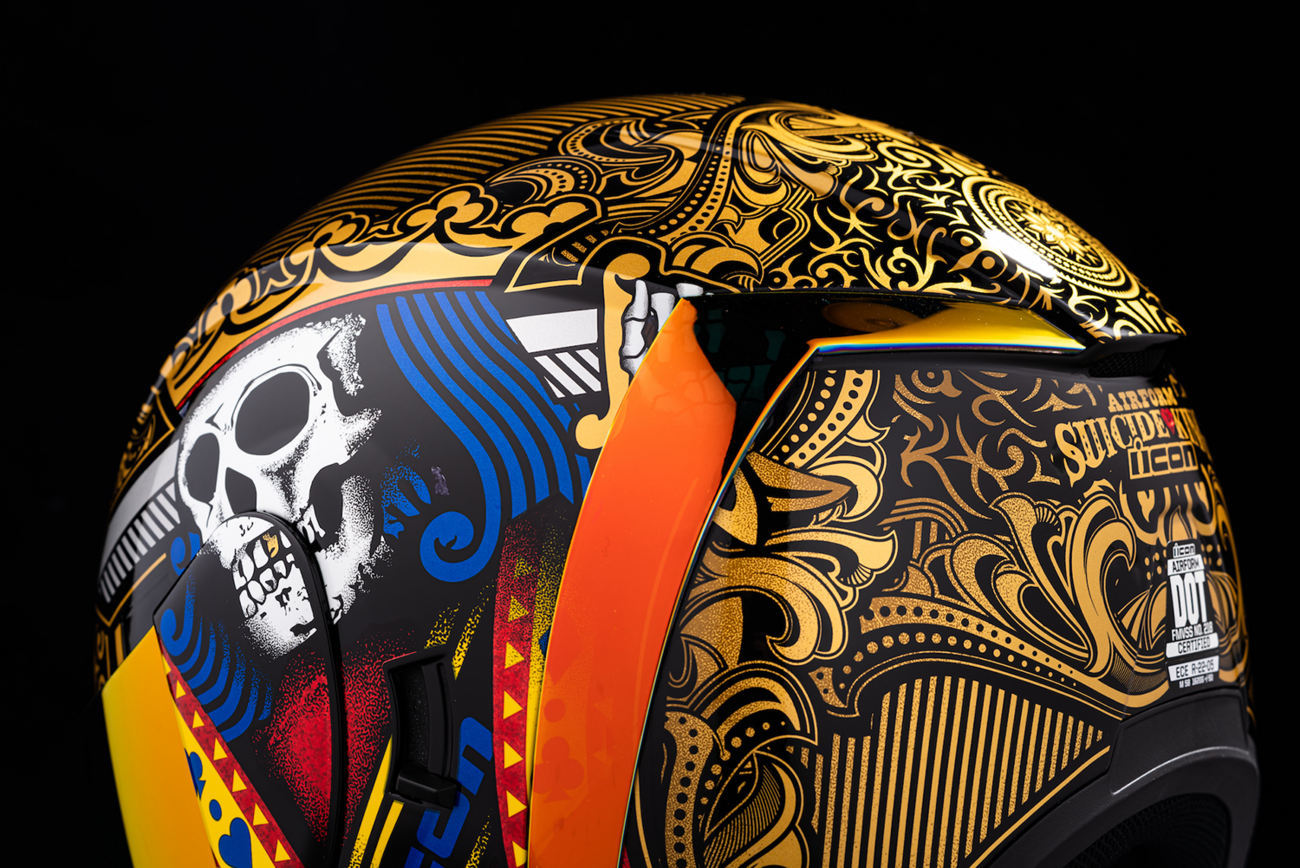 ICON Airform™ Helmet - Suicide King - Gold - Small 0101-14728