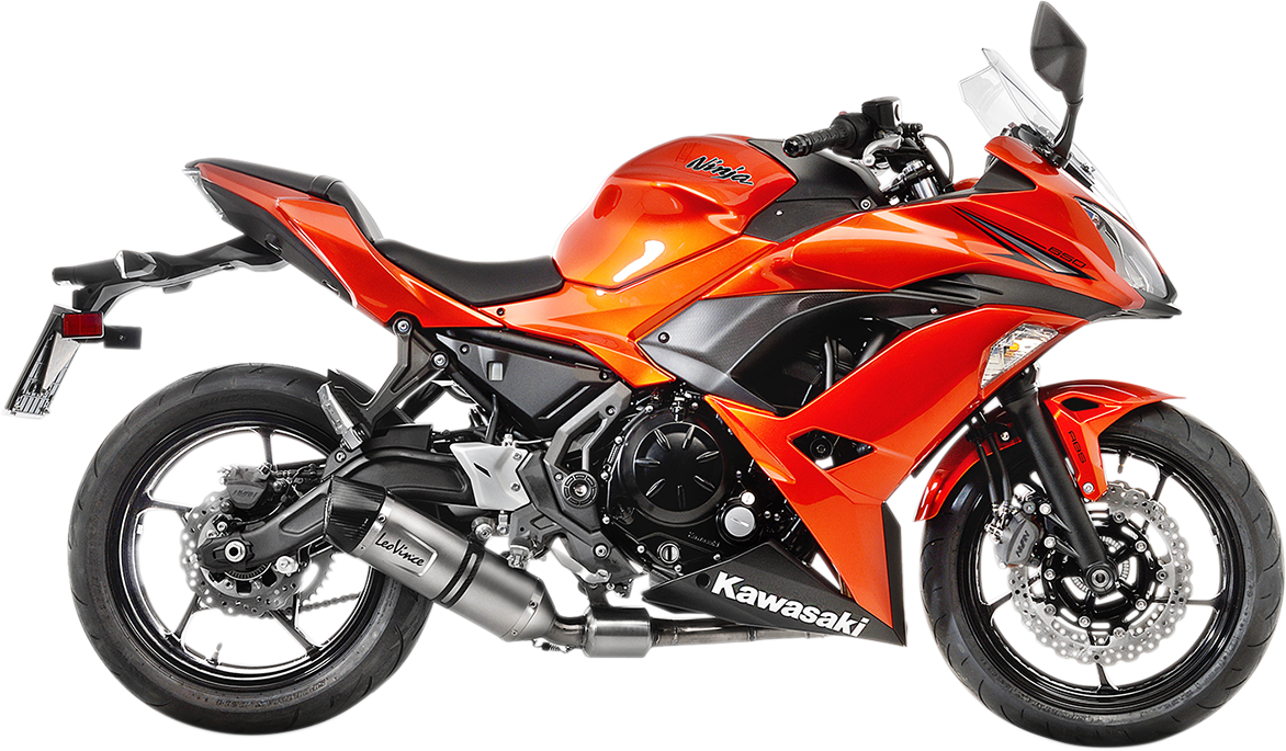 LEOVINCE LV One Evo Exhaust System - Stainless Steel - Ninja 650/Z650 2017-2024  14181EU 1810-2613