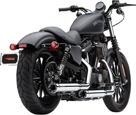 COBRA 3" RPT Chrome  Mufflers for Harley-Davidson 1200 Iron /Roadster /Forty-Eight /883 SuperLow /Seventy-Two   6081