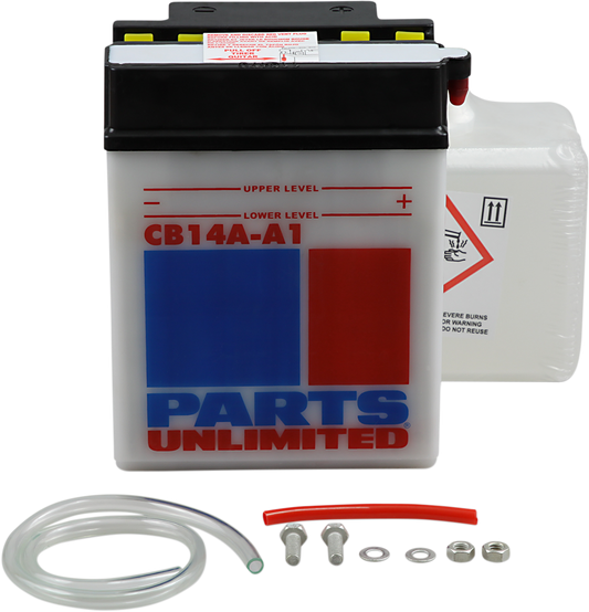 Parts Unlimited Battery - Yb14a-A1 Cb14a-A1-Fp