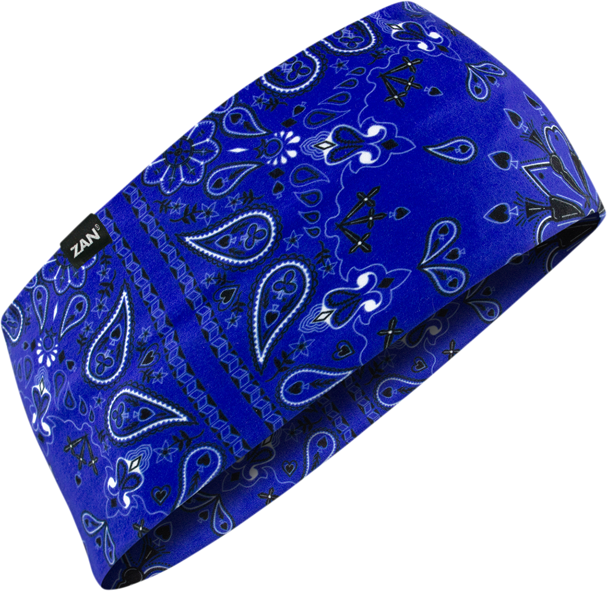 ZAN HEADGEAR SportFlex Headband - Navy Paisley HBL111