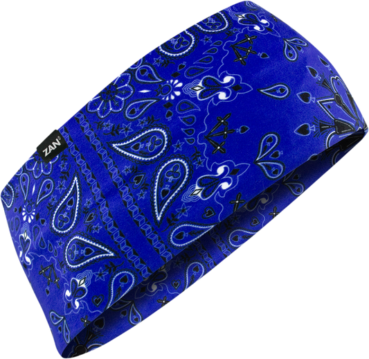 ZAN HEADGEAR SportFlex Headband - Navy Paisley HBL111