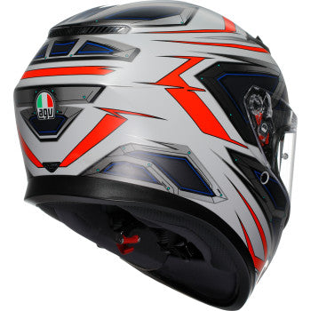 AGV K3 Helmet - Space - Matte White/Red Fluo - Large 2118381004-020-L